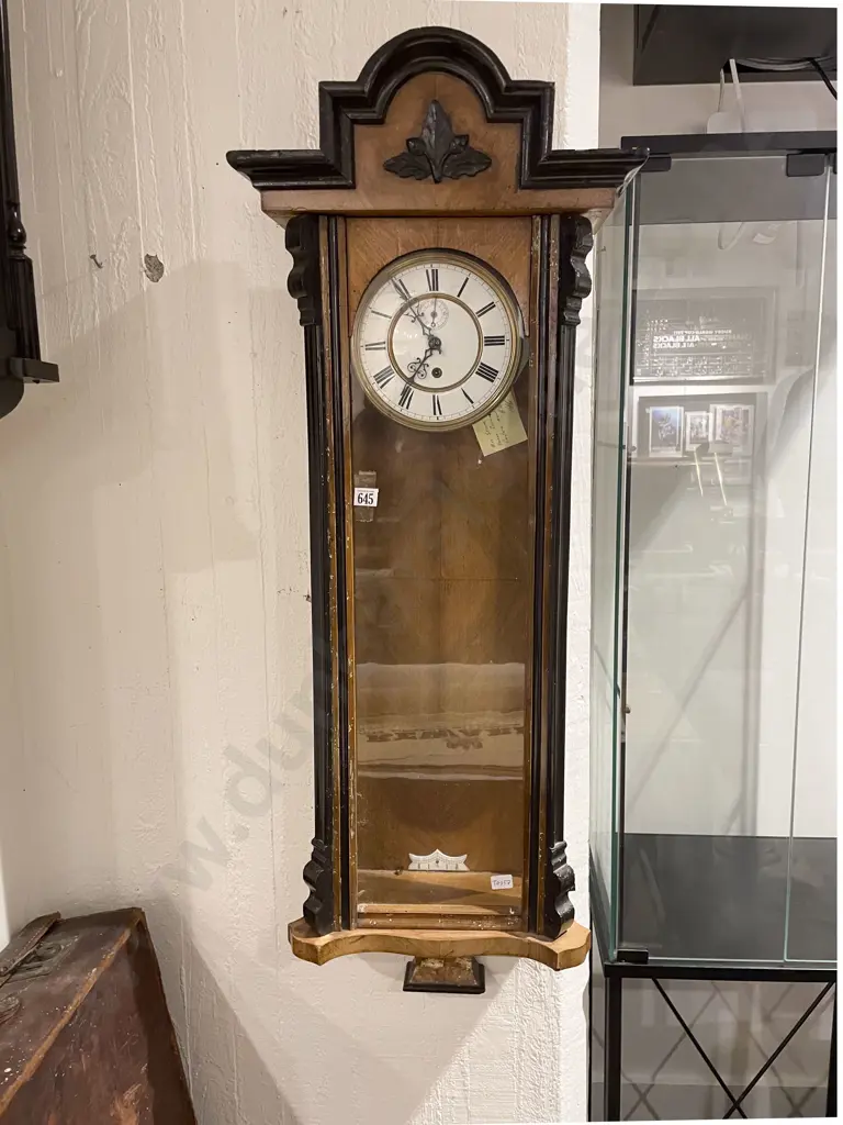 19th Century Vienna Regulator Wall Clock Image 1++