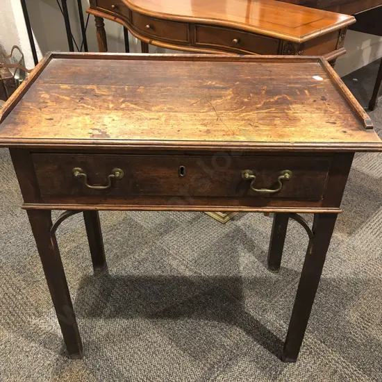 George III Oak Country Side Table