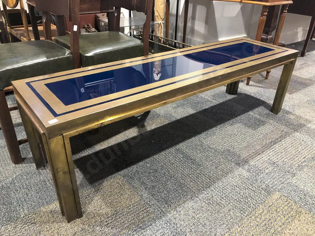 Brass Rectangular Coffee Table Image 1++