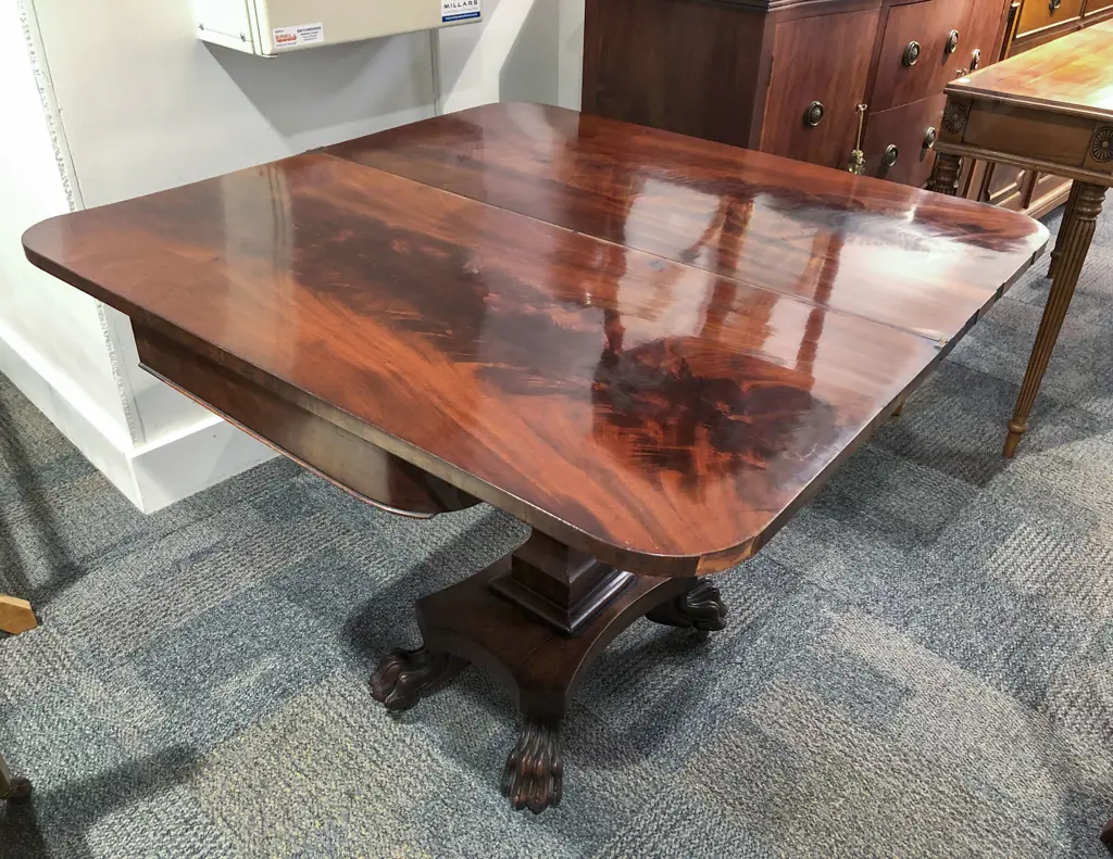 Wm IV Mahogany Foldover Tea Table c1835 Image 1++