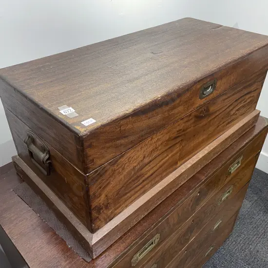 Victorian Camphor Small Campaign Style Chest