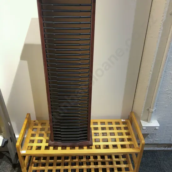Two Tier Shoe Rack together with CD Rack