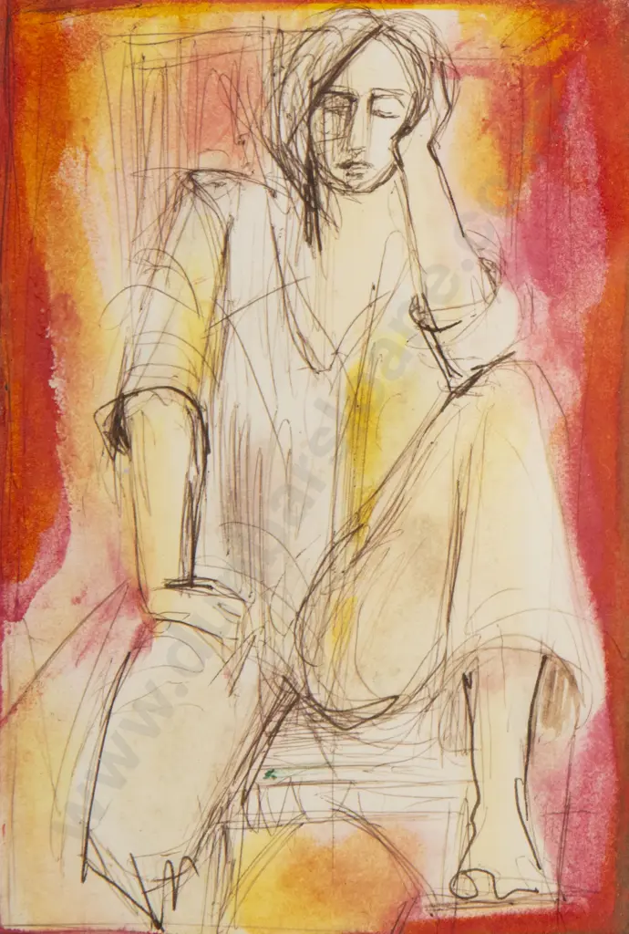 Unknown Artist - Two Figure Studies Image 1++