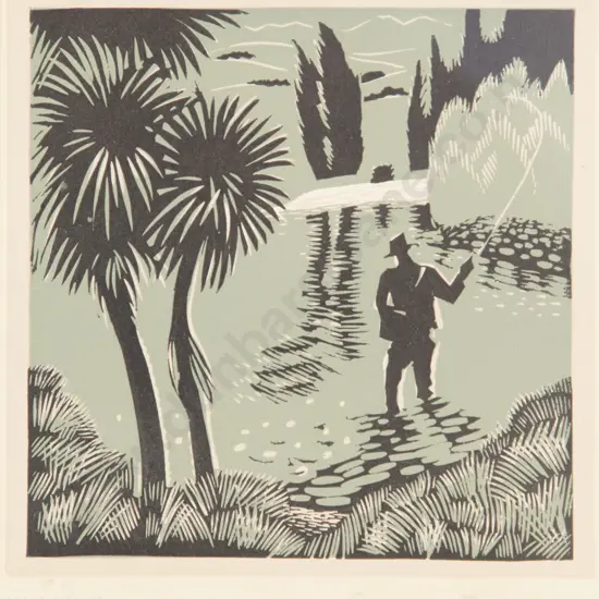 Stewart MacLennan (1903 - 1973) - Trout Fishing