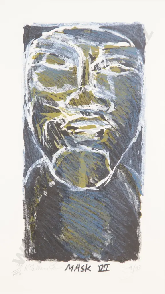 Kura Te Waru Rewiri (b 1950) - Mask VII Image 1++