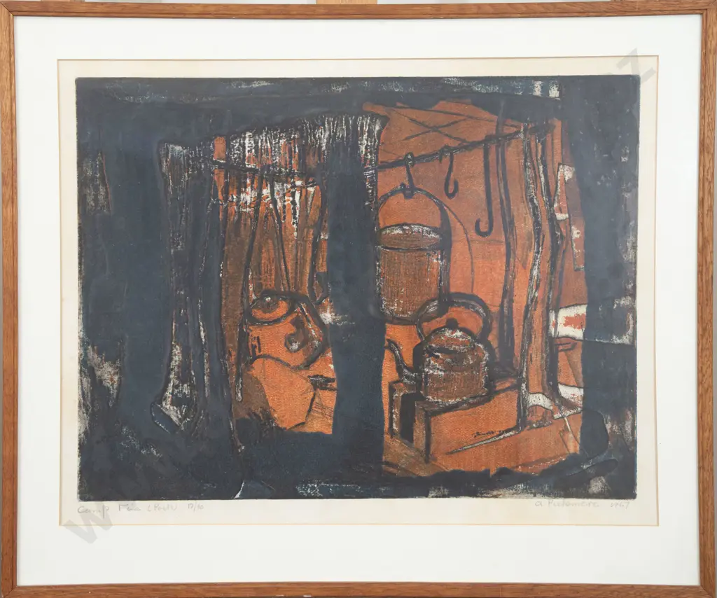 Alison Pickmere (1909 - 1971) - Campfire (Poet's) (a/f) Image 1++