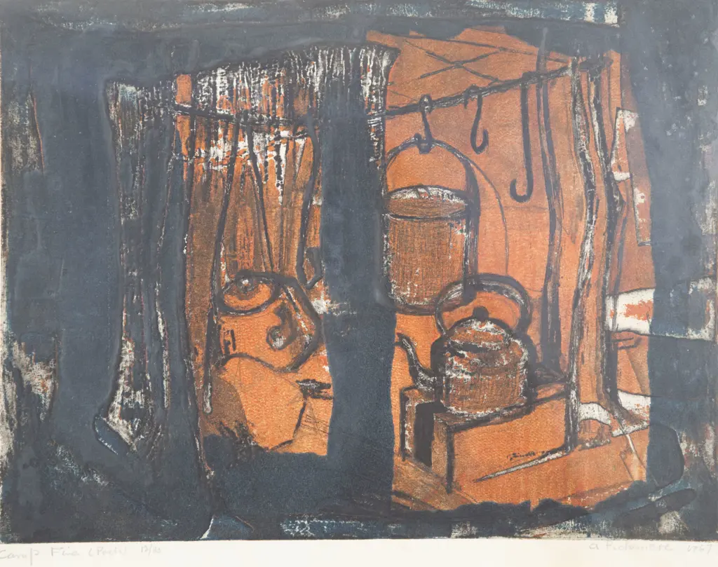 Alison Pickmere (1909 - 1971) - Campfire (Poet's) (a/f) Image 1++