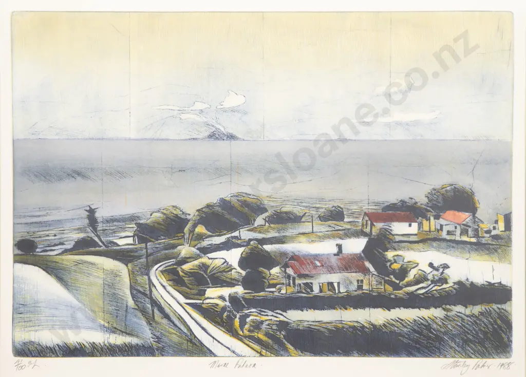 Stanley Palmer (b 1936) - Marae Pahaoa Image 1++
