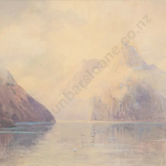 William Menzies Gibb (1859 - 1931) - View In Fiordland