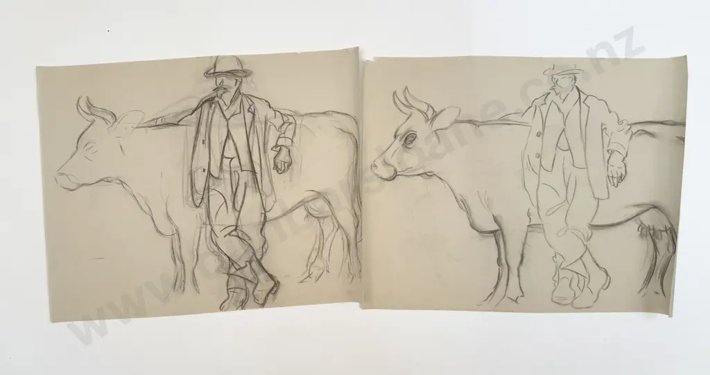 John Weeks (1888 - 1965) - 43 Assorted Sketchbook Studies Image 1++