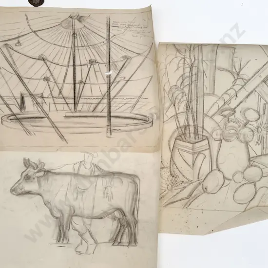 John Weeks (1888 - 1965) - 43 Assorted Sketchbook Studies