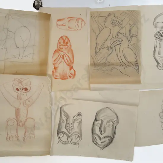 John Weeks (1888 - 1965) - 57 Assorted Sketchbook Studies