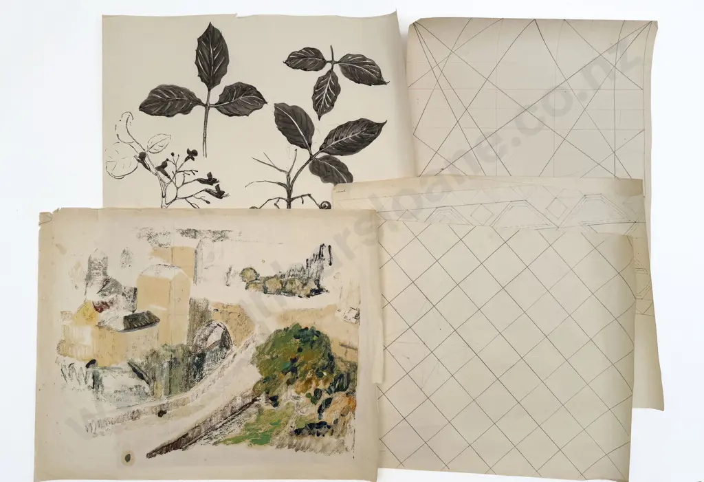 John Weeks (1888 - 1965) - 12 Assorted Sketchbook Studies Image 1++