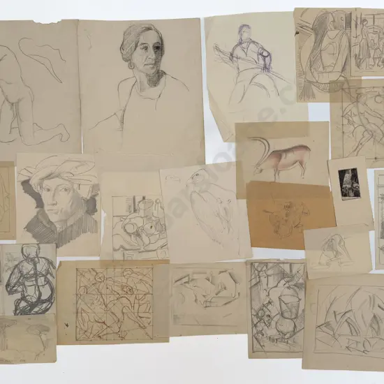 John Weeks (1888 - 1965) - 20 Assorted Sketchbook Studies