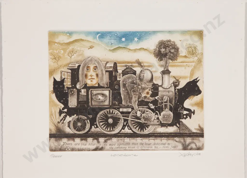 Gary Tricker (1938 - 2021) - Locohome (unframed) Image 1++