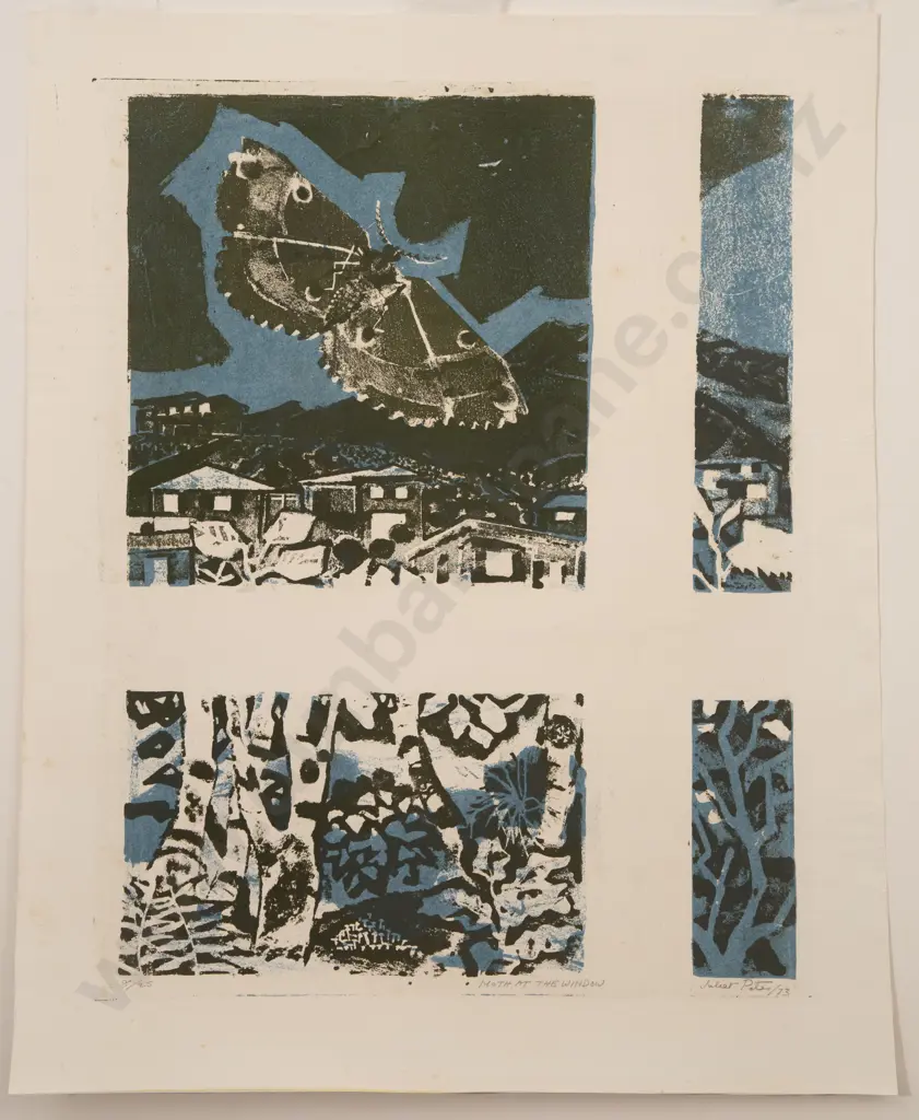 Juliet Peter (1915 - 2009) - Moth At The Window (unframed) Image 1++