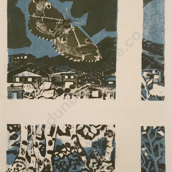 Juliet Peter (1915 - 2009) - Moth At The Window (unframed)
