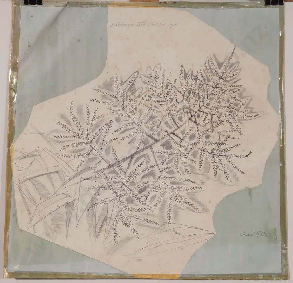 Juliet Peter (1915 - 2009) - Cabbage Tree Flower (unframed) Image 1++