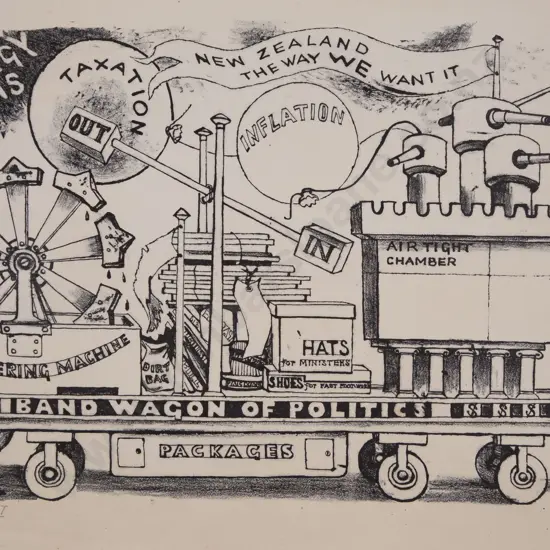 Juliet Peter (1915 - 2009) - Political Bandwagon I