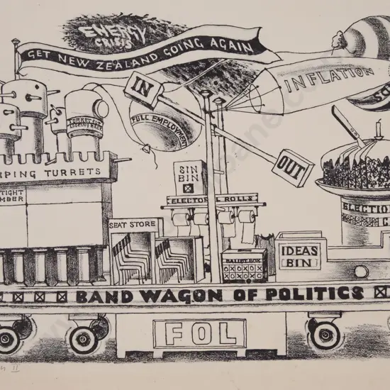 Juliet Peter (1915 - 2009) - Political Bandwagon II