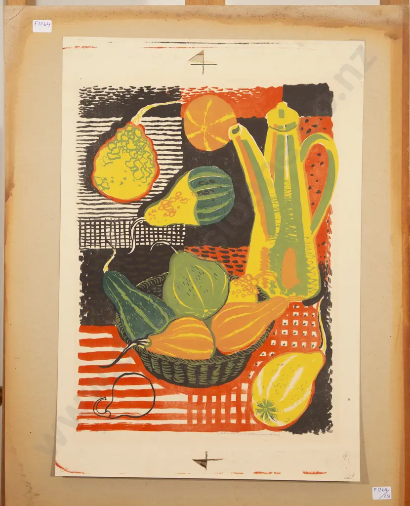 Stewart MacLennan (1903 - 1973) - Still Life With Gourds & Coffee Pot Image 1++