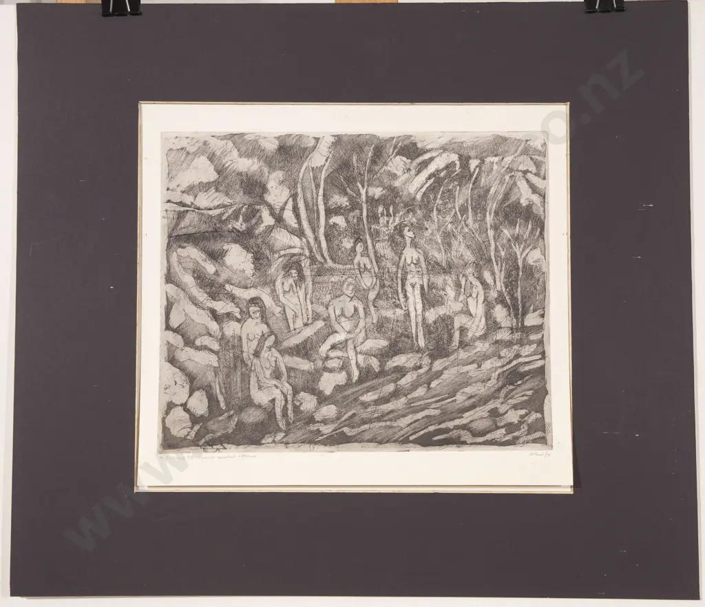 Janet Paul (1919 - 2004) - The Listeners (unframed) Image 1++