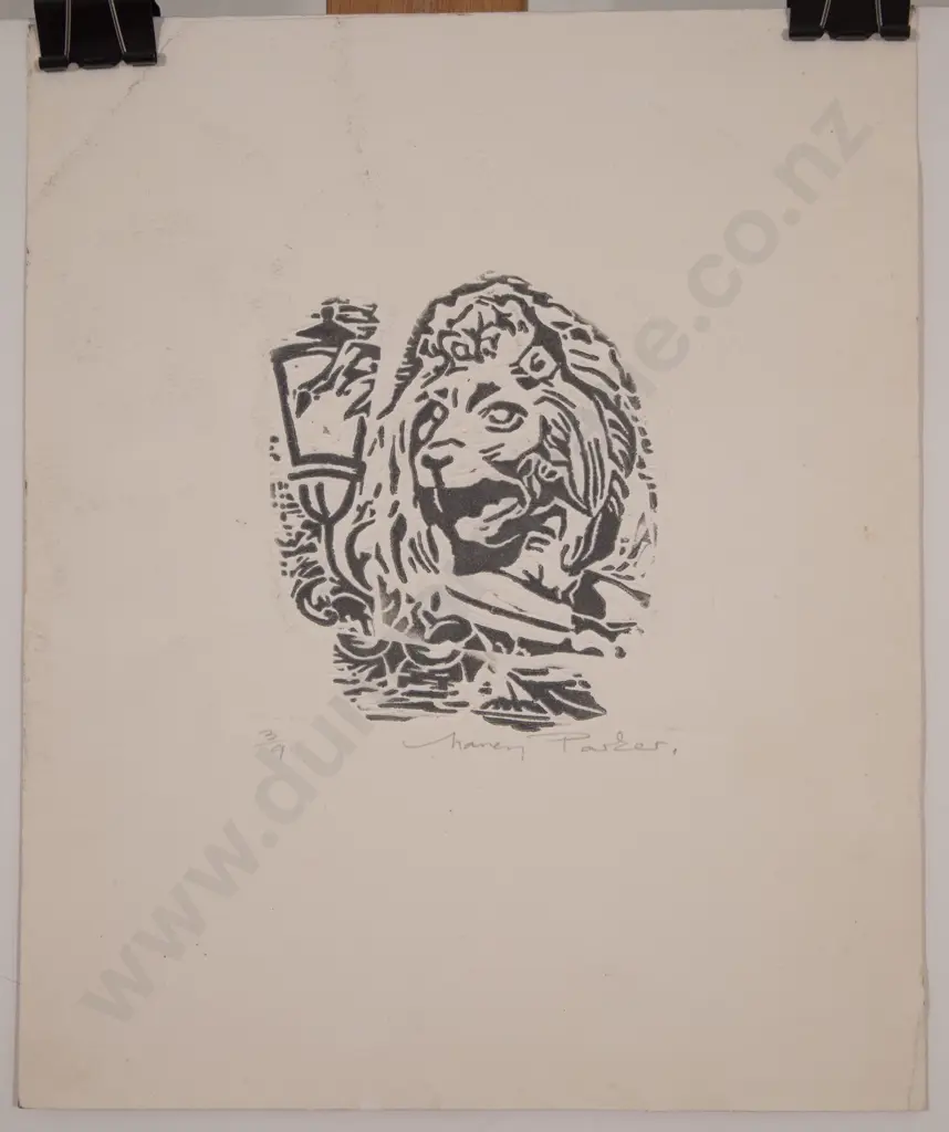 Nancy Parker (1913 - 2008) - A Lion From Venice (unframed) Image 1++