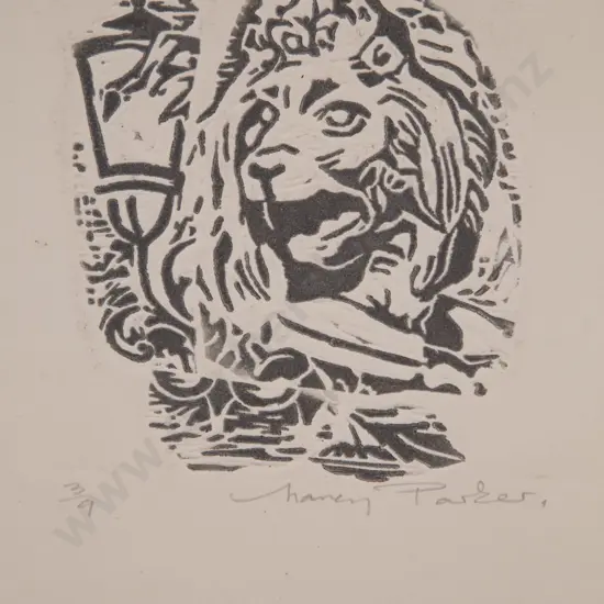 Nancy Parker (1913 - 2008) - A Lion From Venice (unframed)