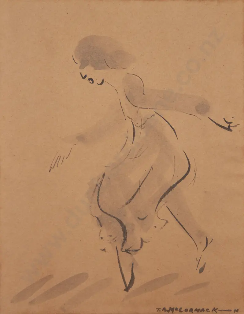 T A McCormack (1883 - 1973) - The Crossing (unframed) Image 1++
