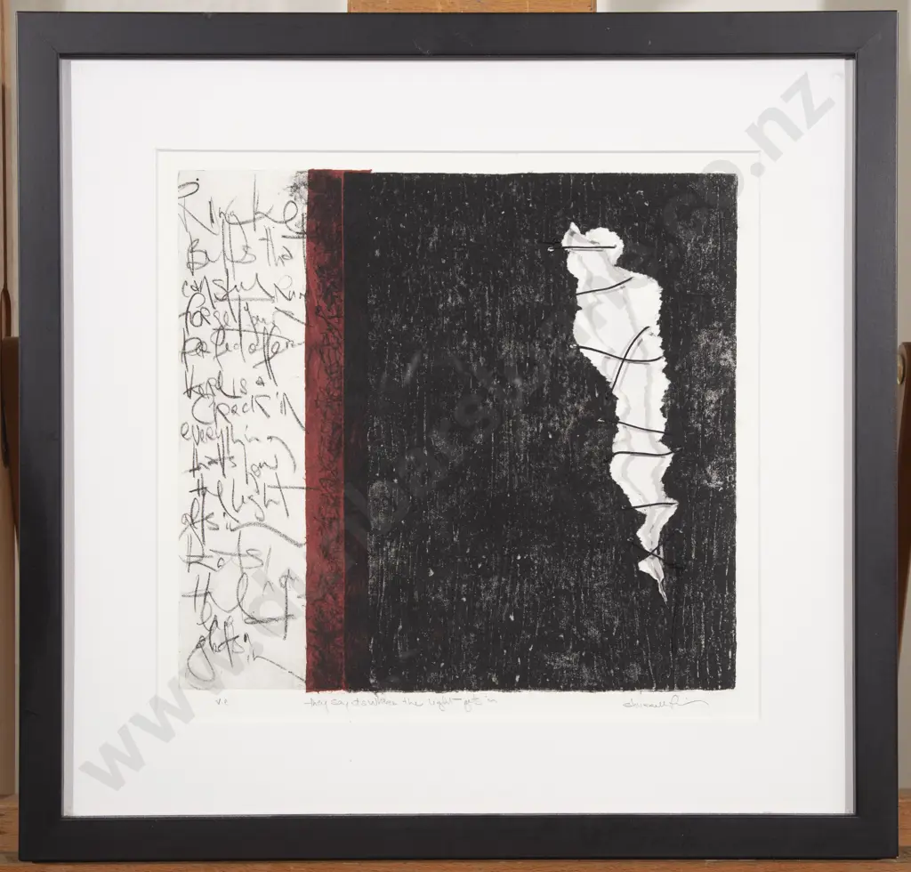 Susan Hurrell Fieldes - Two Mixed Media Etchings Image 1++