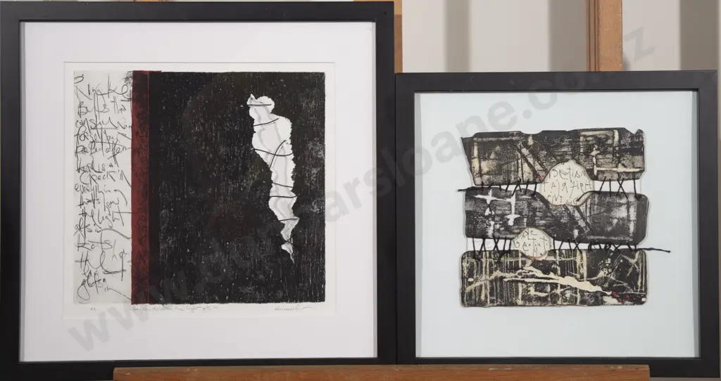 Susan Hurrell Fieldes - Two Mixed Media Etchings Image 1++