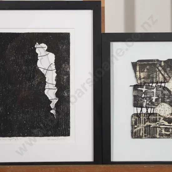 Susan Hurrell Fieldes - Two Mixed Media Etchings