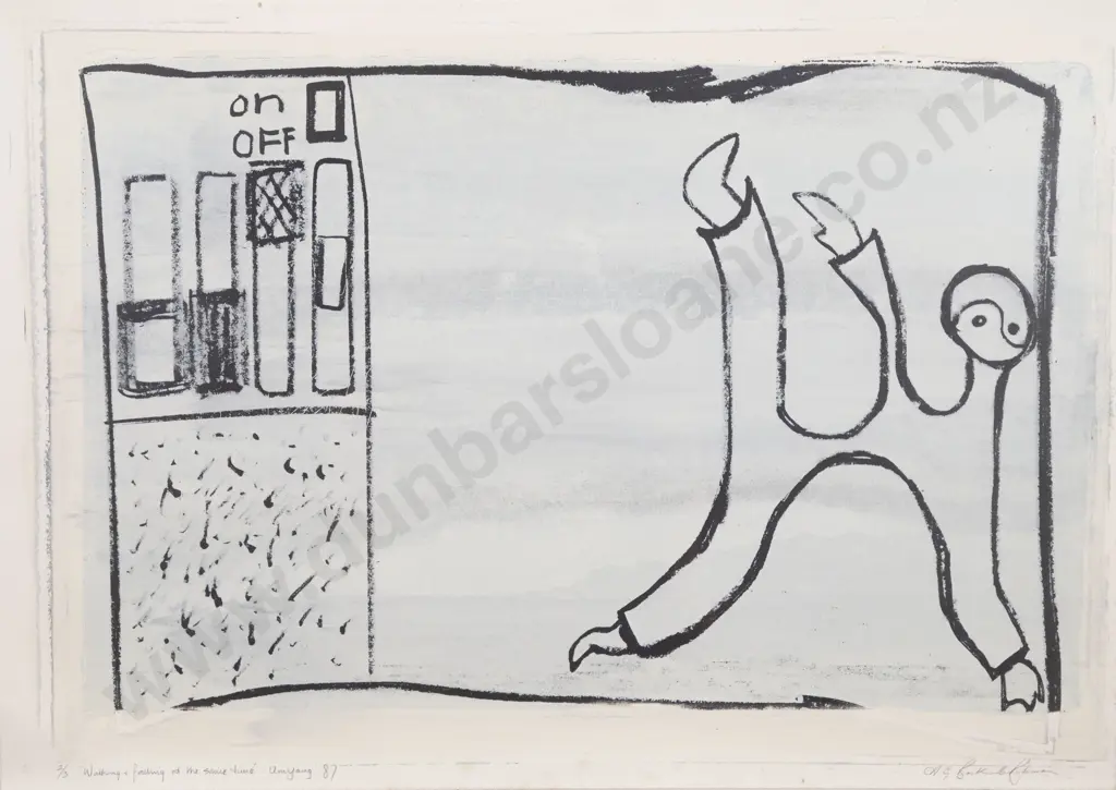 Unknown Artist - Walking & Falling At The Same Time '87 Image 1++