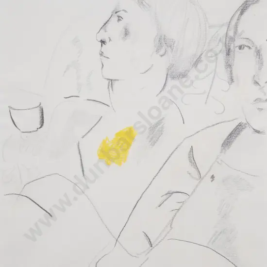 Joanna Margaret Paul (1945 - 2003) - Pencil Sketch