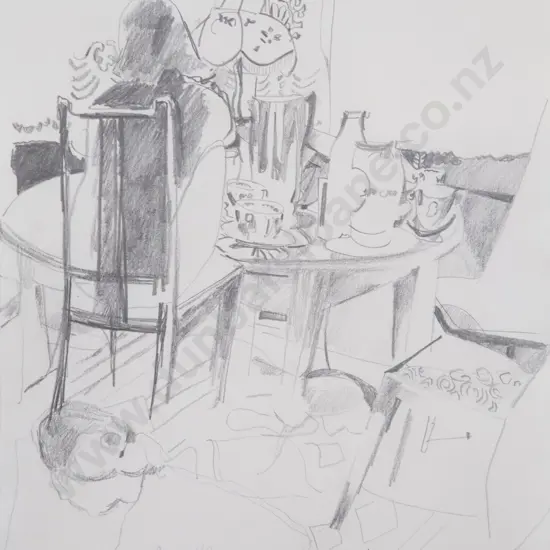 Joanna Margaret Paul (1945 - 2003) - Pencil Sketch