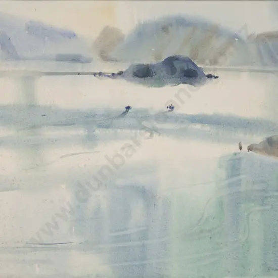 Brian Carmody (1930 - 2016) - Winter Morning Wellington Harbour (a/f)