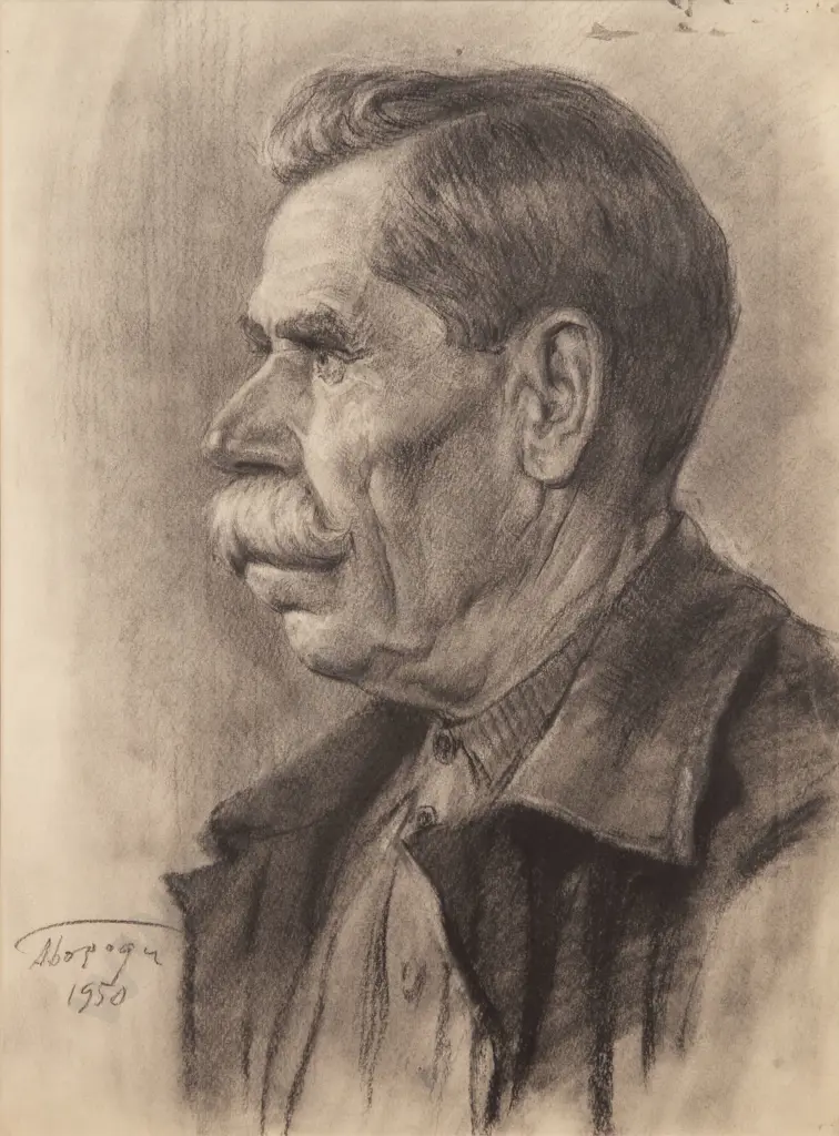 Aleksei Ivanovich Borodin (Russia 1915 - 2004) - Portrait Image 1++