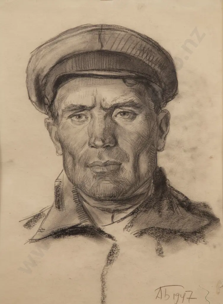 Aleksei Ivanovich Borodin (Russia 1915 - 2004) - Portrait Image 1++