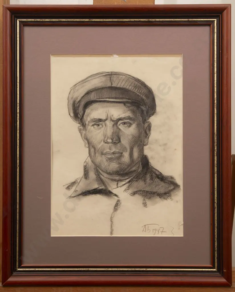 Aleksei Ivanovich Borodin (Russia 1915 - 2004) - Portrait Image 1++