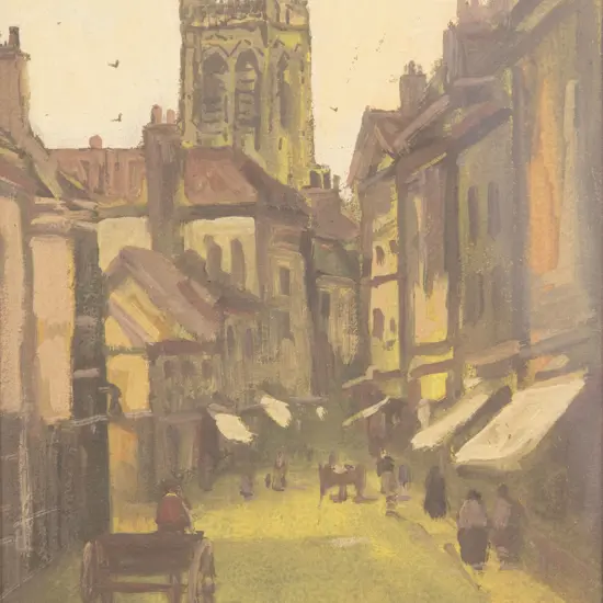 Blythe Fletcher (1890 - 1949) - European Street Scene