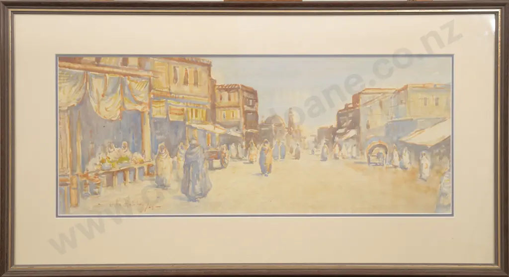 Blythe Fletcher (1890 - 1949) - Eastern Street Scene Image 1++