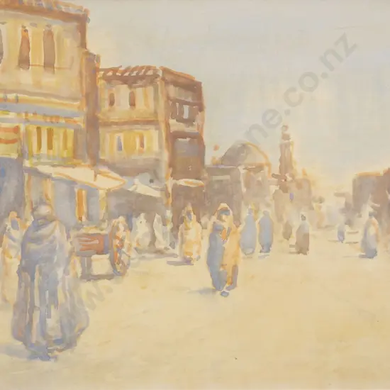 Blythe Fletcher (1890 - 1949) - Eastern Street Scene