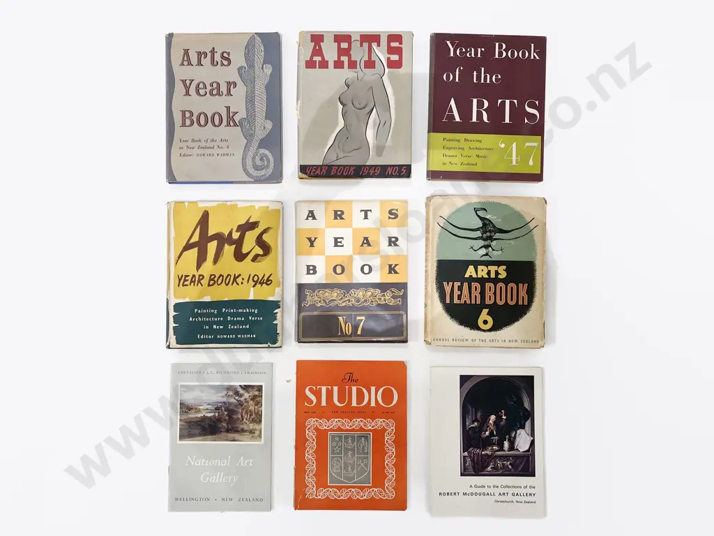 Six NZ Arts Yearbooks & Three Others Image 1++
