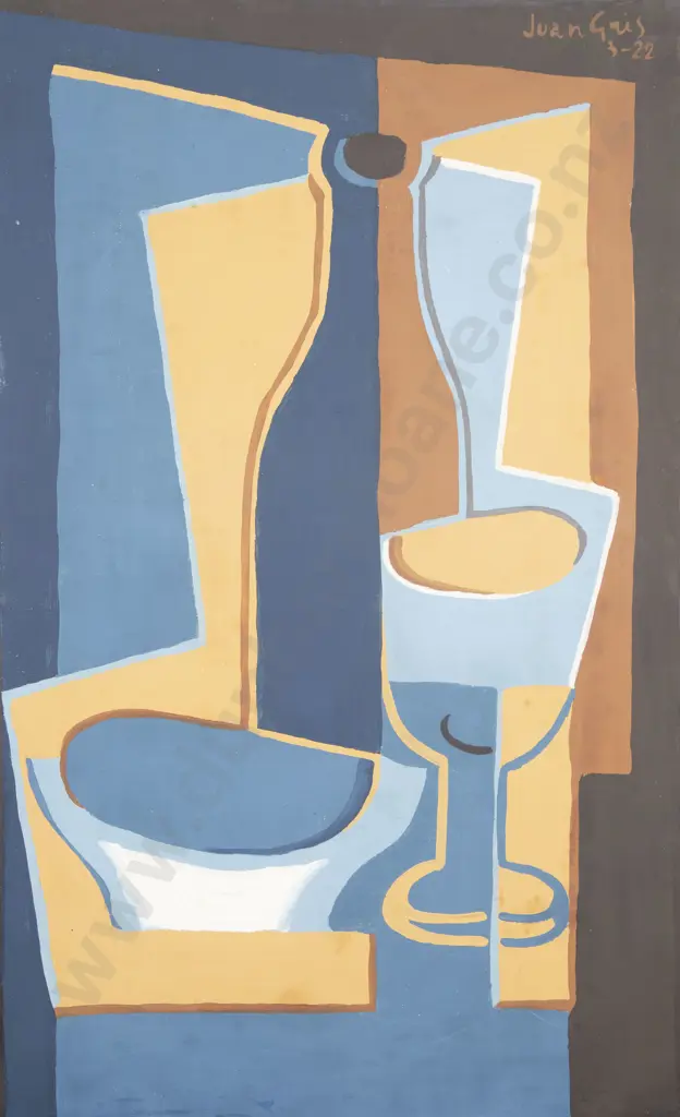 After Juan Gris (1887 - 1927) - La Bouteille Image 1++