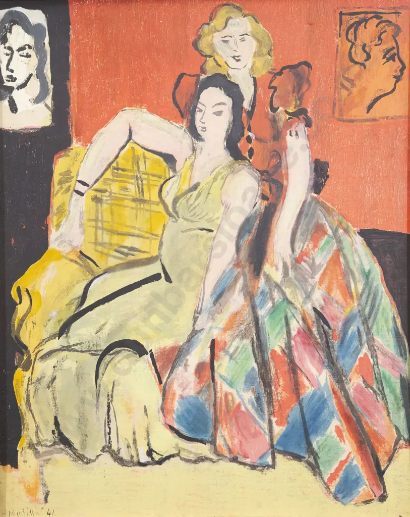 After Henri Matisse (1869 - 1954) - La Robe Ecossaise Image 1++