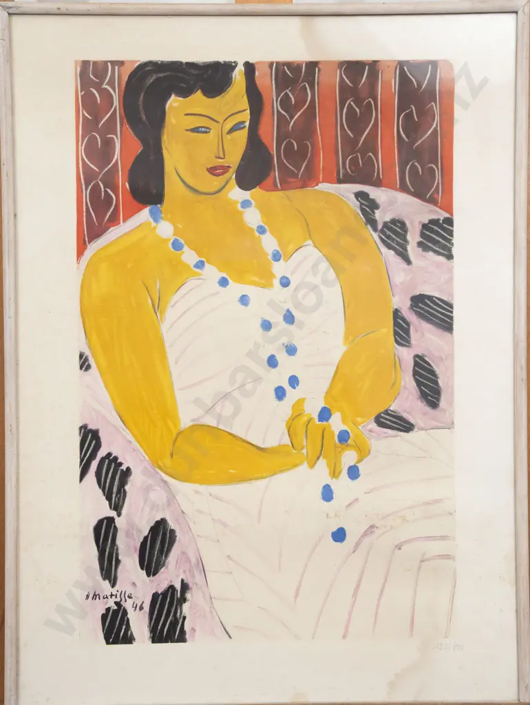After Henri Matisse (1869 - 1954) - Dame A La Robe Blanche Image 1++