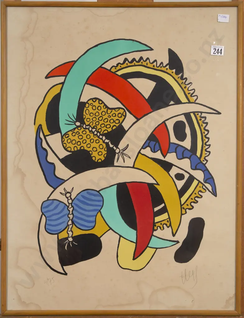 Fernand Léger (1881 - 1955) - Les Papillons Image 1++