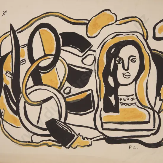 After Fernand Léger (1881 - 1955) - Femme Au Anneaux (unframed)
