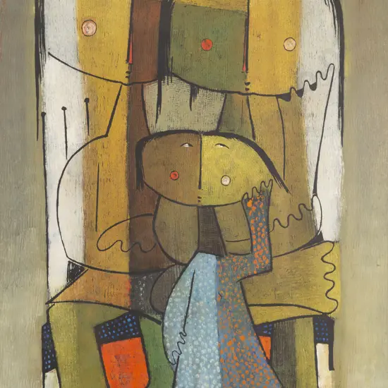 Angel Botello (Spanish/Puerto Rican 1913 -  86) - Untitled