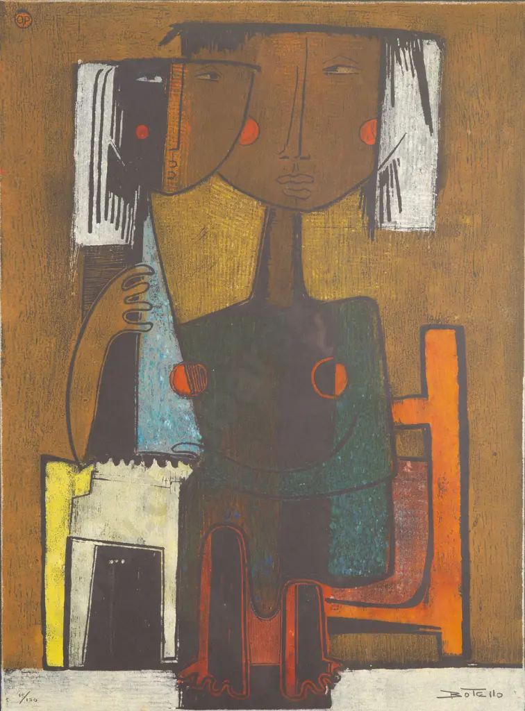 Angel Botello (Spanish/Puerto Rican 1913 - 86) - Untitled Image 1++